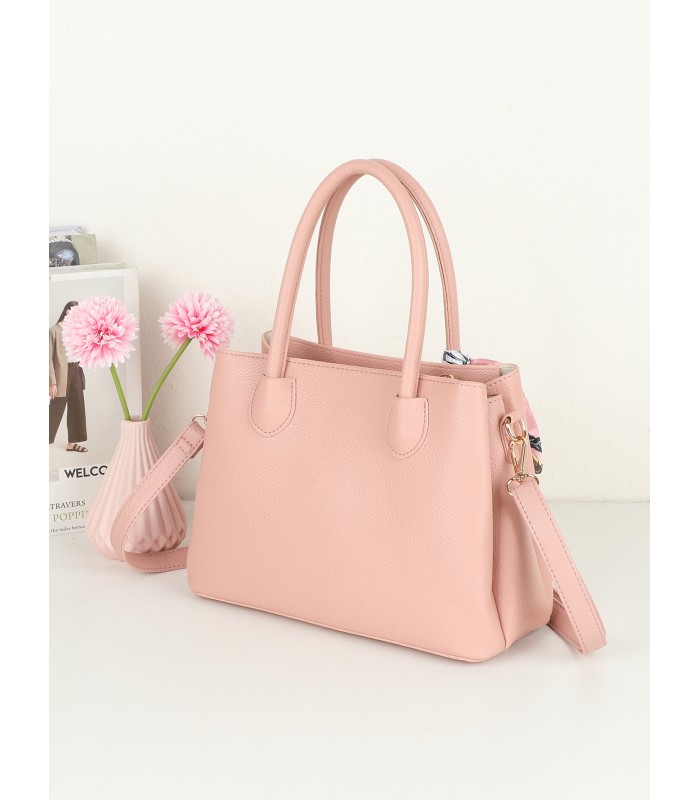 T11950-Bolso de Mano Elegante con Pañuelo Decorativo