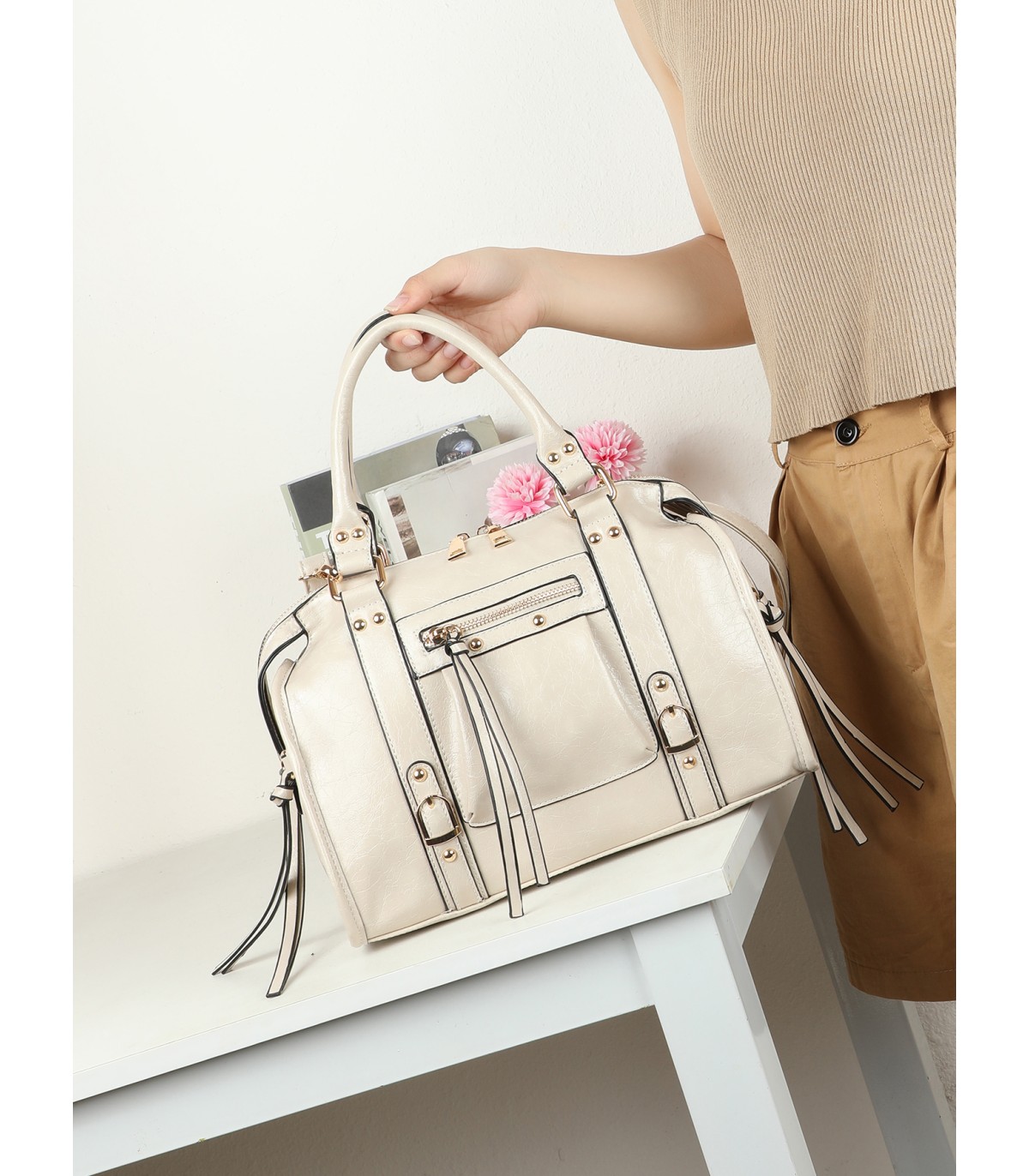 T11965-Bolso de Mano Estilo Urbano