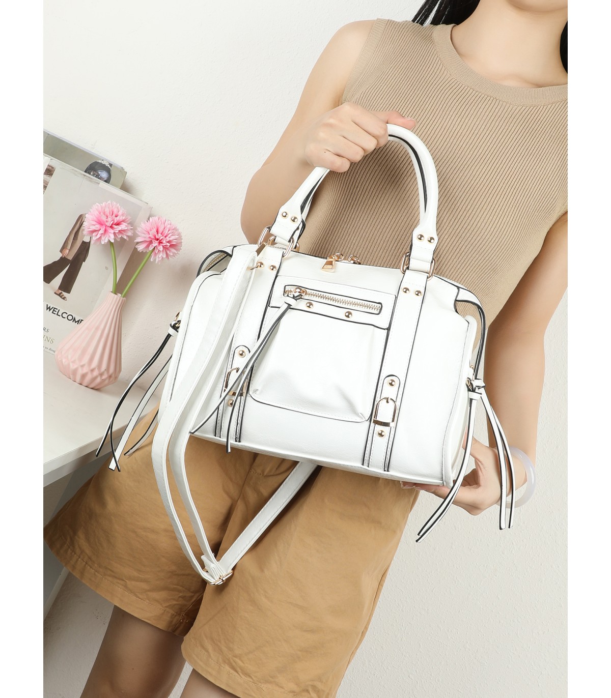 T11965-Bolso de Mano Estilo Urbano