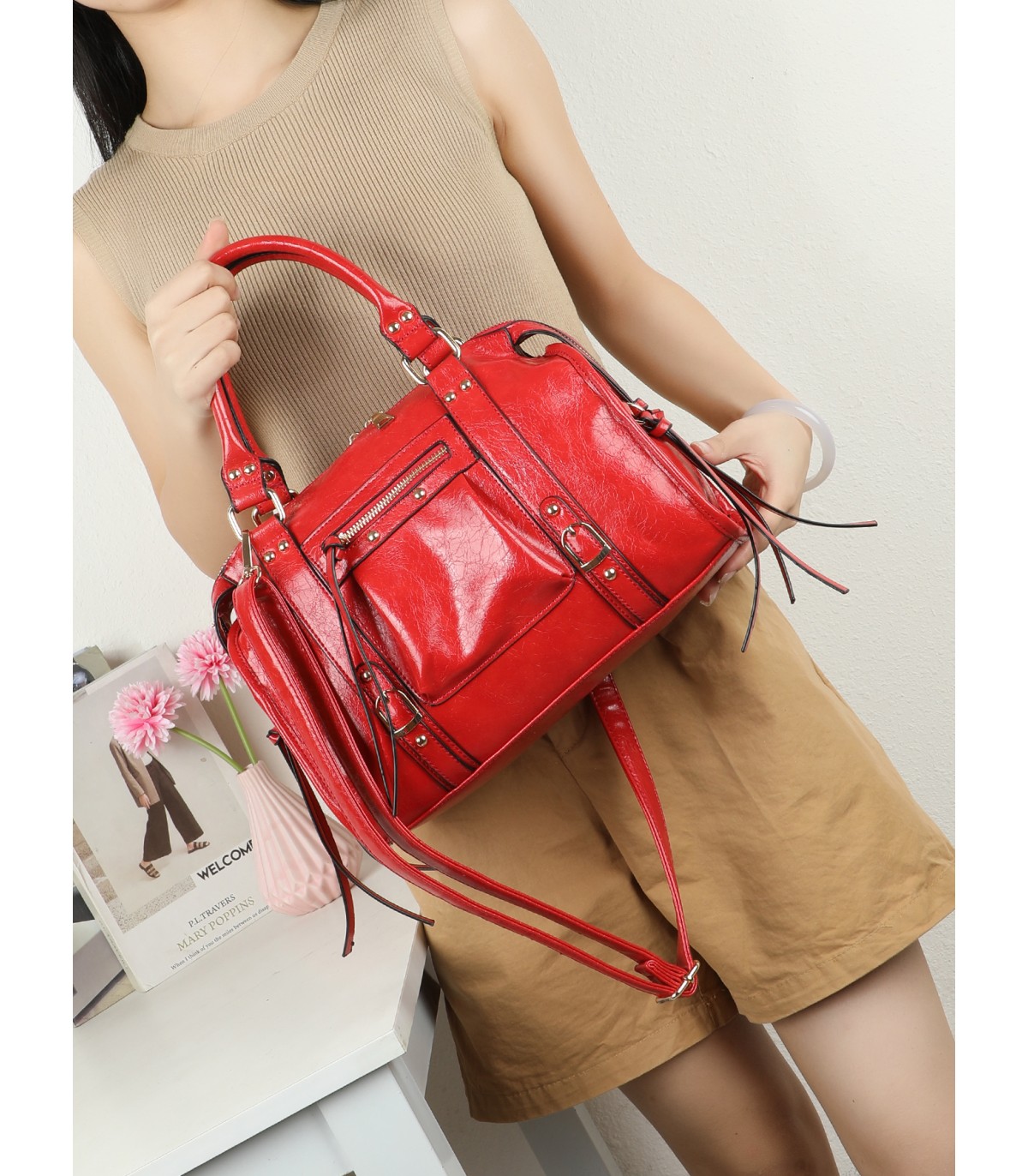 T11965-Bolso de Mano Estilo Urbano