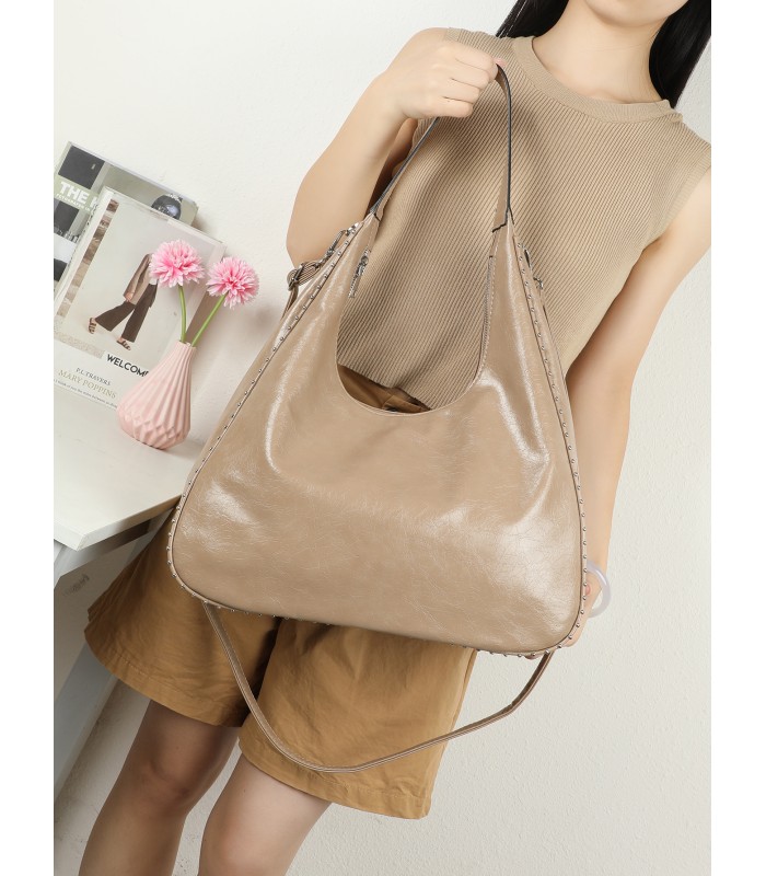 T11961-Bolso Hobo de Hombro Estilo "Luna