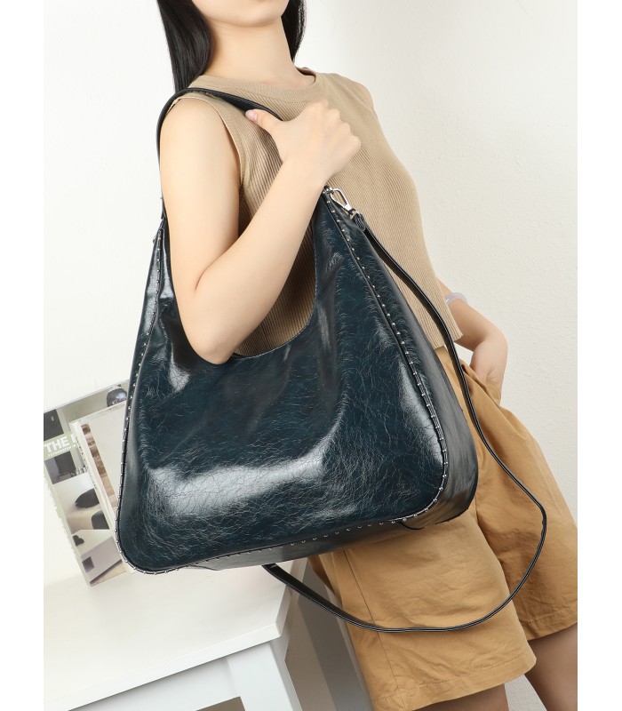 T11961-Bolso Hobo de Hombro Estilo "Luna