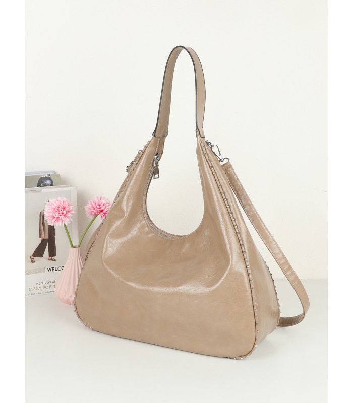 T11961-Bolso Hobo de Hombro Estilo "Luna