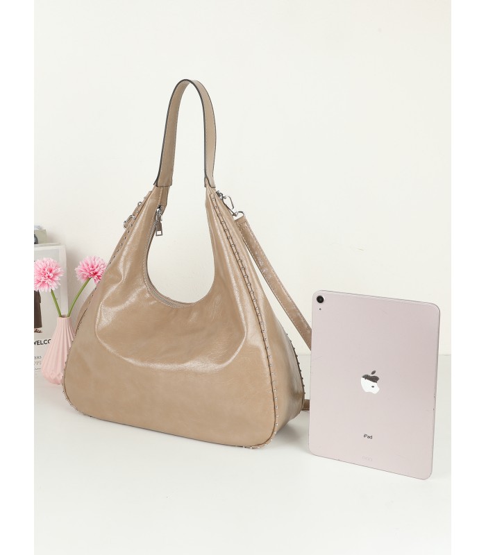 T11961-Bolso Hobo de Hombro Estilo "Luna