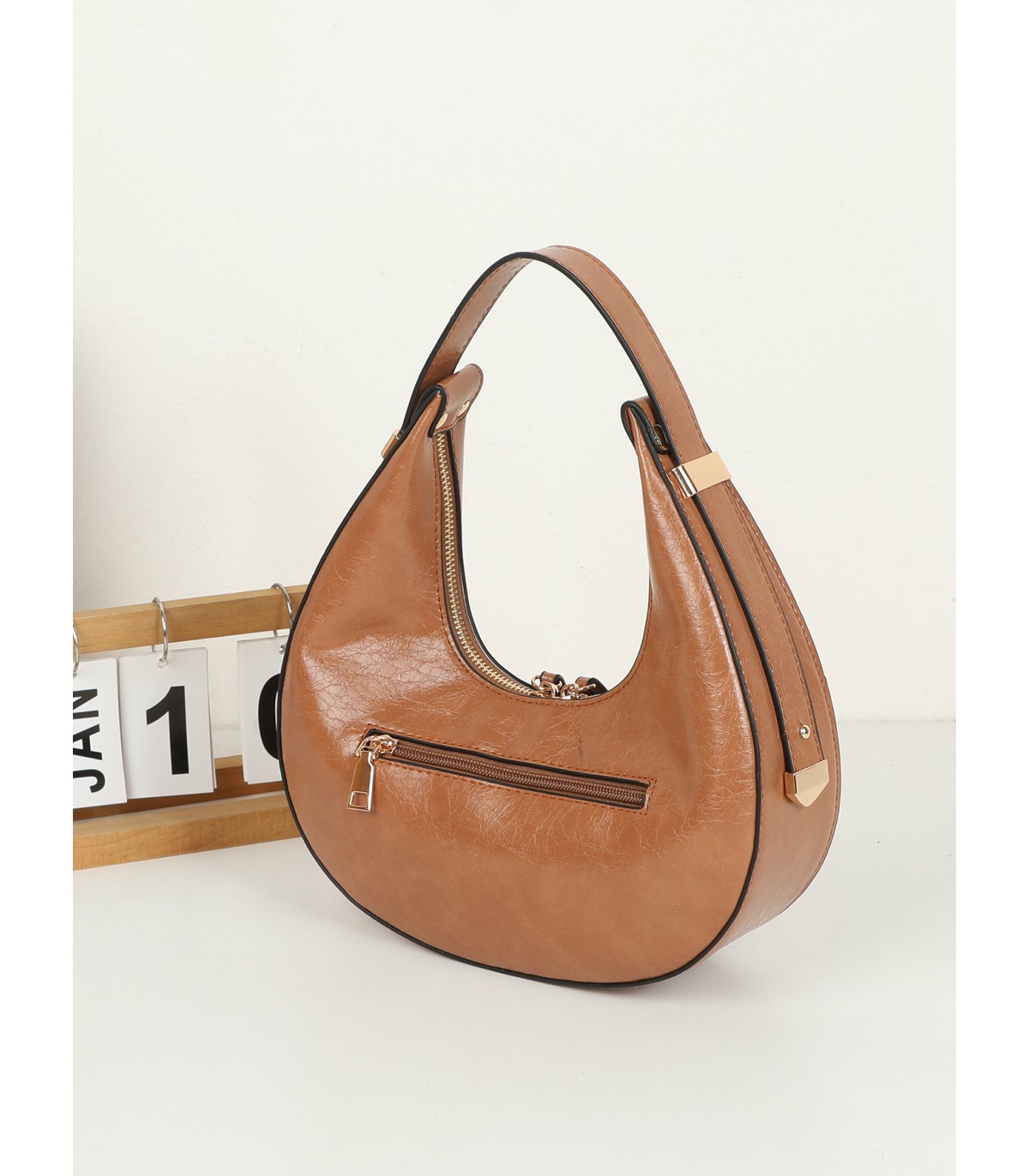 T11958-Bolso de Hombro Estilo "Moon Bag