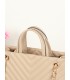 T11955-Bolso Tote Acolchado con Cadena de Lujo