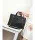 T11955-Bolso Tote Acolchado con Cadena de Lujo