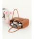 T11954-Bolso Tote Minimalista con Colgante de Logo