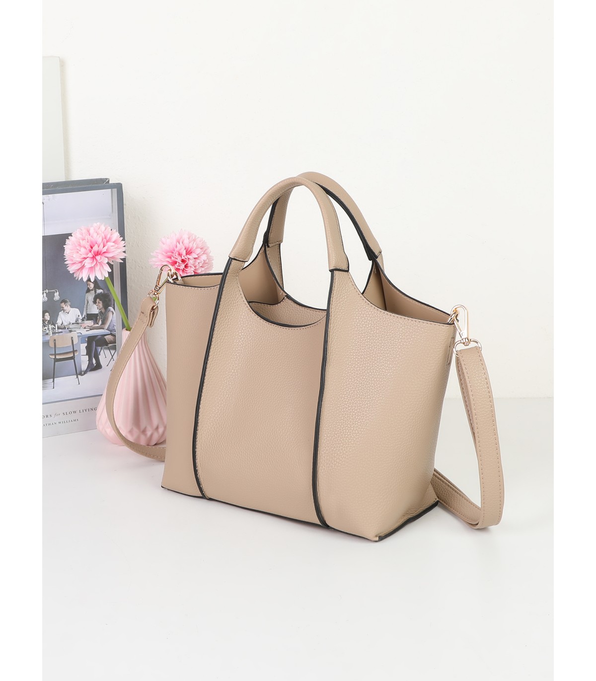 T11933-Bolso Tote Estructurado con Organizador