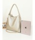 T11947-Bolso Hobo de Gran Capacidad con Detalle de Cadena