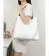 T11947-Bolso Hobo de Gran Capacidad con Detalle de Cadena