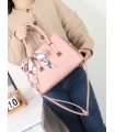 T11948 – Bolso de Mano Elegante con Pañuelo Decorativo