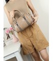 T11963-Bolso tipo Boston con Cremalleras Decorativas