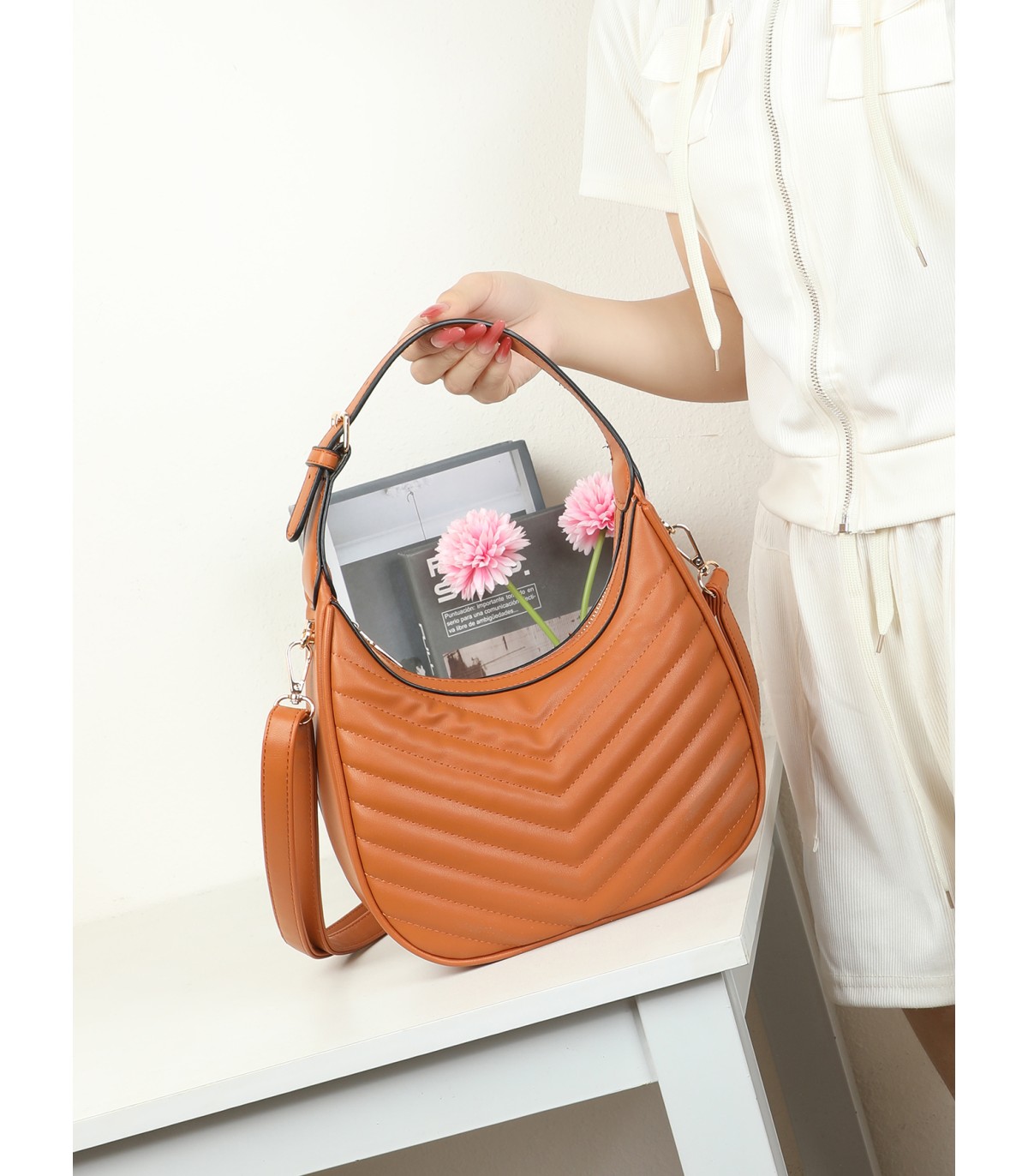 T11957-Bolso de Hombro media luna