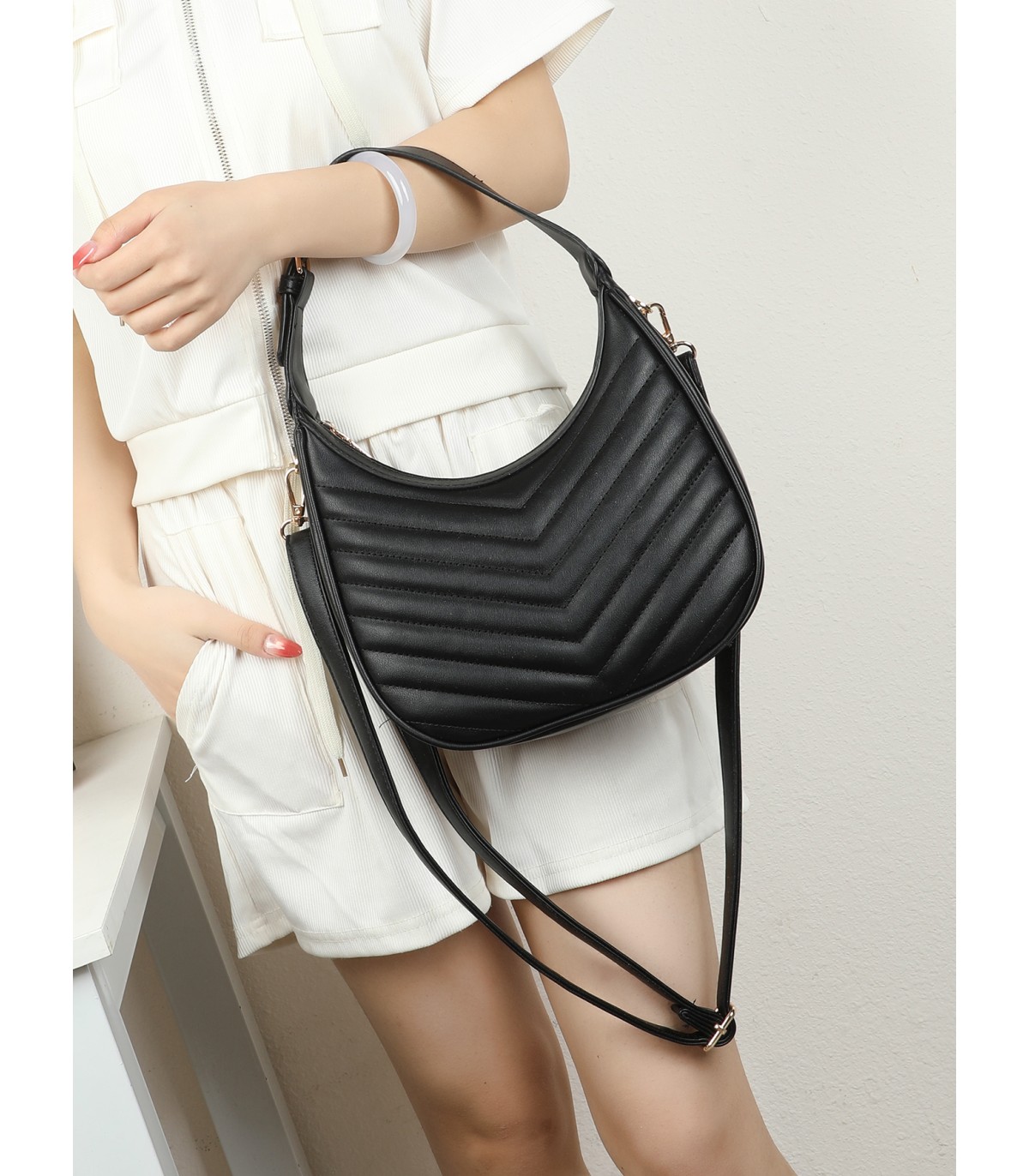 T11957-Bolso de Hombro media luna