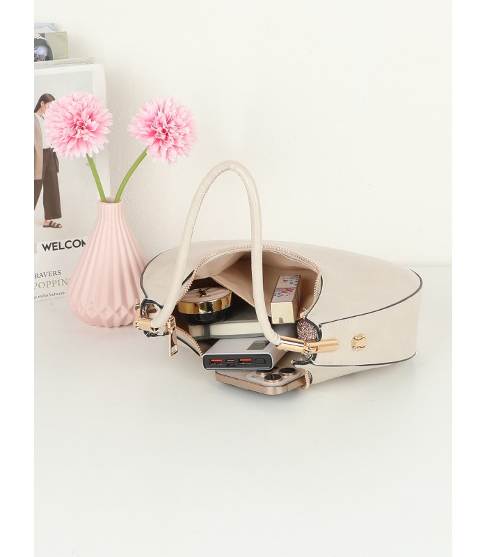 T11960-bolso de hombro con diseño minimalista