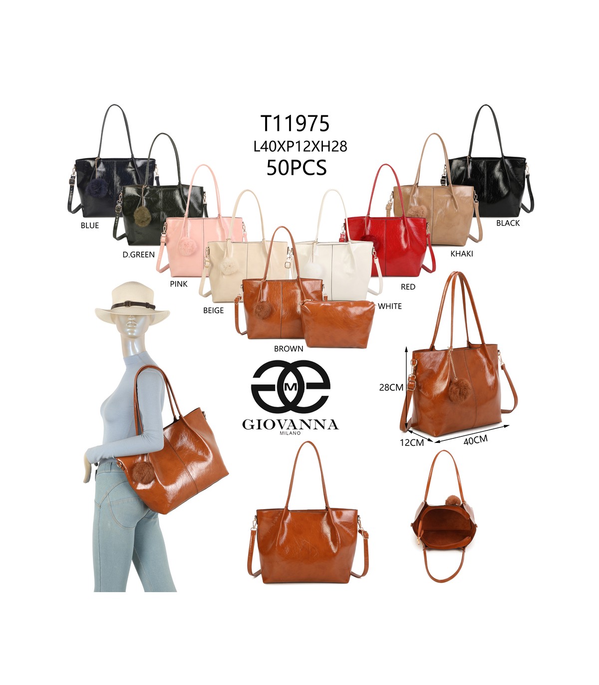 T11975-Bolso Shopper / Tote Giovanna Milano