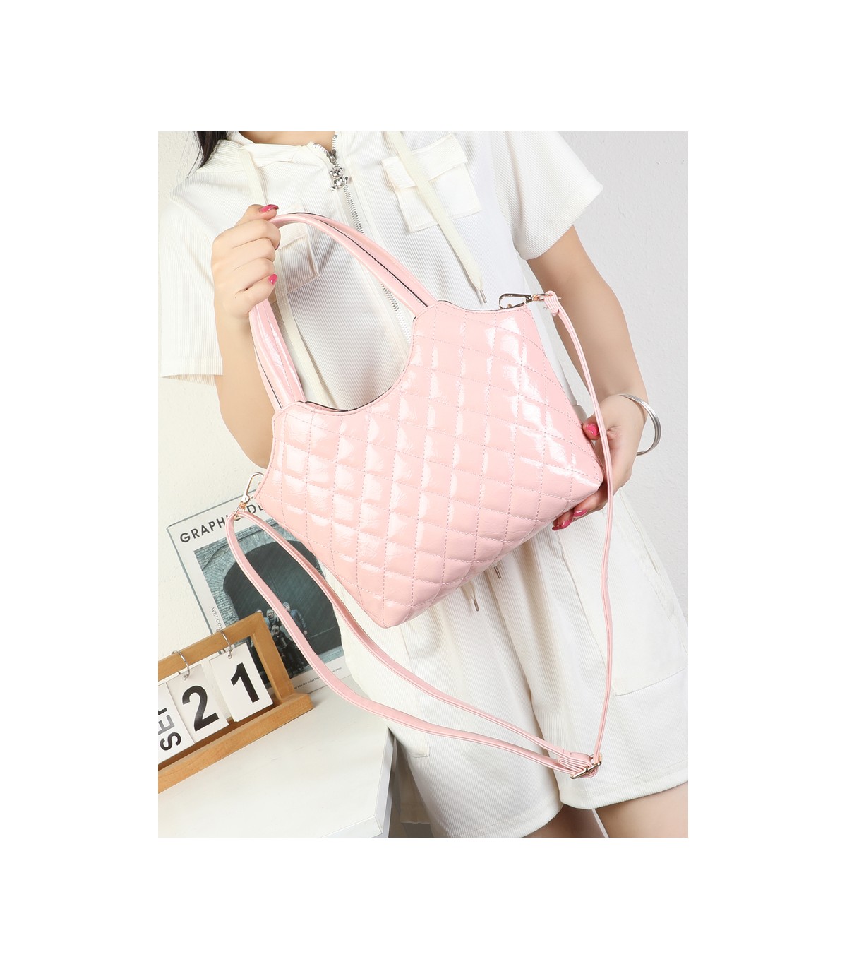 T11970-Bolso de Mano y Bandolera