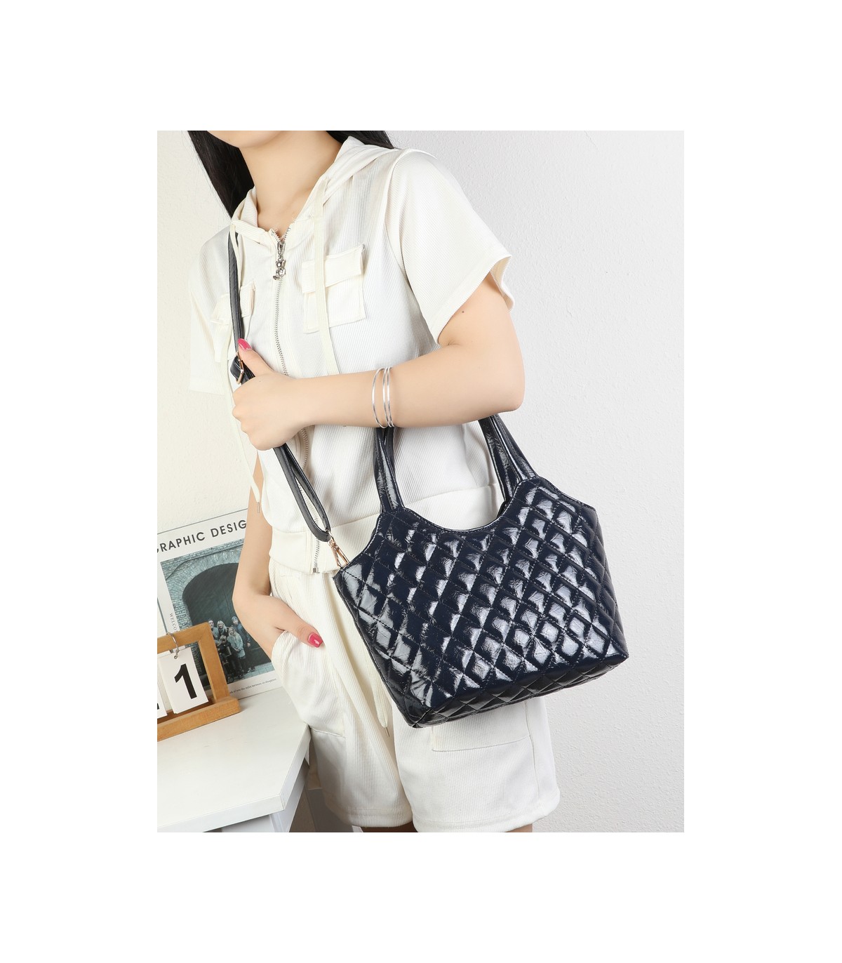 T11970-Bolso de Mano y Bandolera