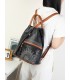 T11149 - Mochila con cremallera frontal y bordado de mandala