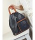 T11149 - Mochila con cremallera frontal y bordado de mandala