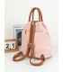 T11149 - Mochila con cremallera frontal y bordado de mandala