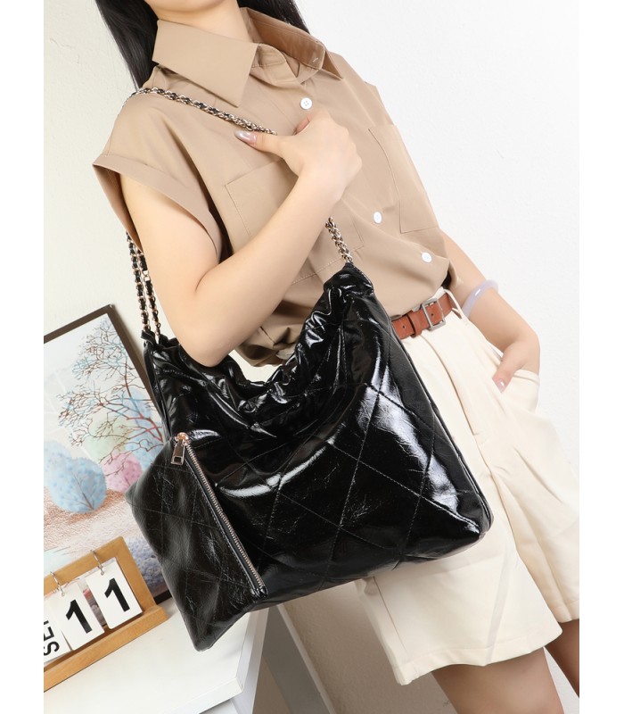T11977-Bolso de Hombro Hobo con Cadena