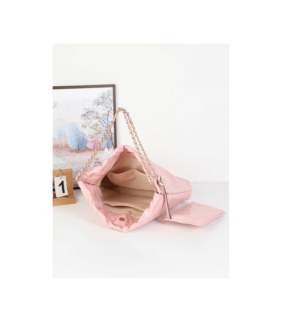 T11977-Bolso de Hombro Hobo con Cadena
