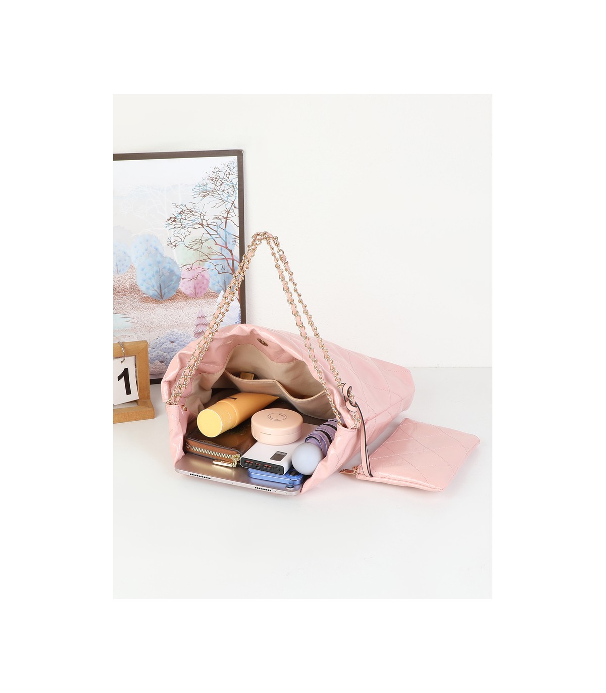 T11977-Bolso de Hombro Hobo con Cadena
