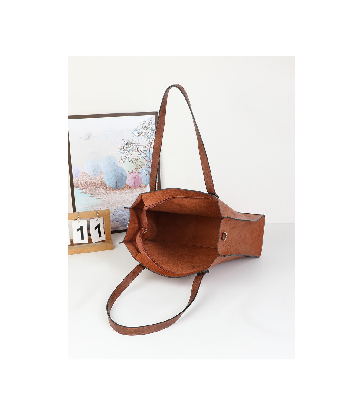 T11987-Bolso Tote Estructurado 2 en 1