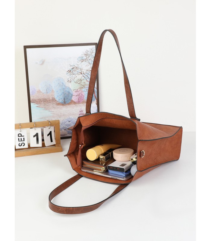 T11987-Bolso Tote Estructurado 2 en 1