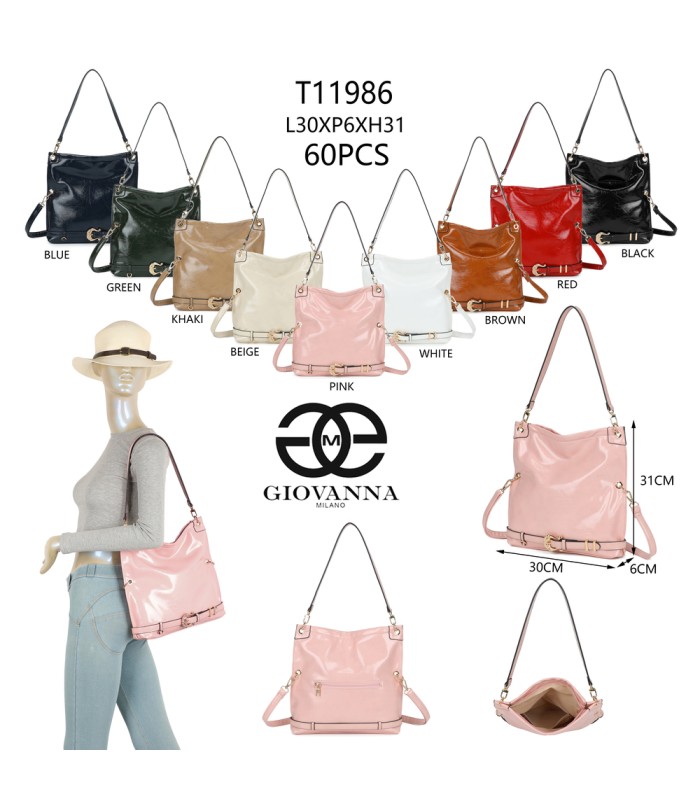 T11986- Bolso de Hombro y Bandolera Hobo