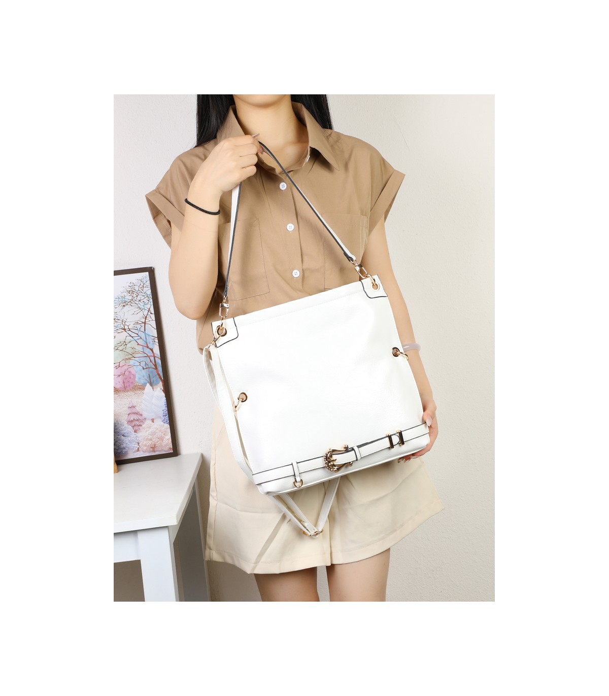 T11986- Bolso de Hombro y Bandolera Hobo