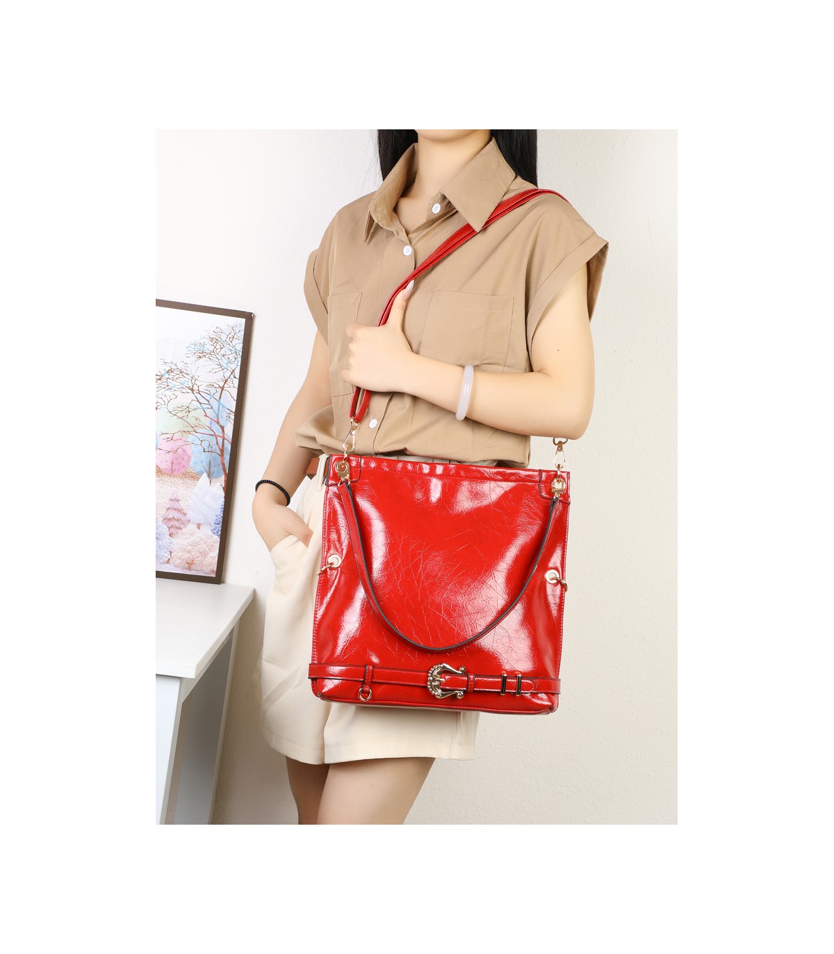 T11986- Bolso de Hombro y Bandolera Hobo