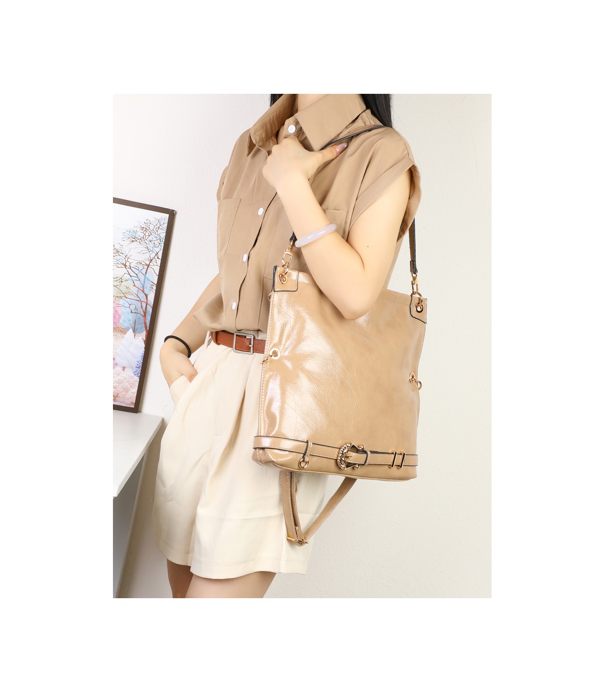 T11986- Bolso de Hombro y Bandolera Hobo