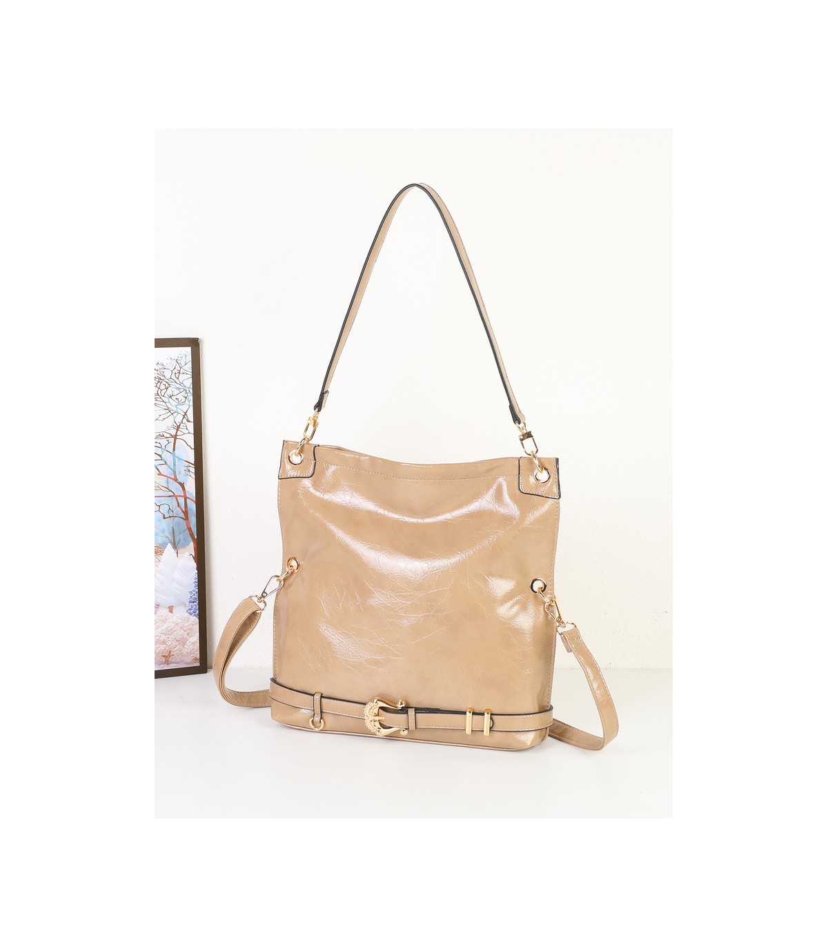 T11986- Bolso de Hombro y Bandolera Hobo