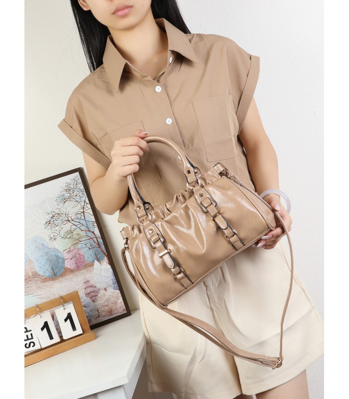 T11978-Bolso de Mano y Bandolera Fruncido