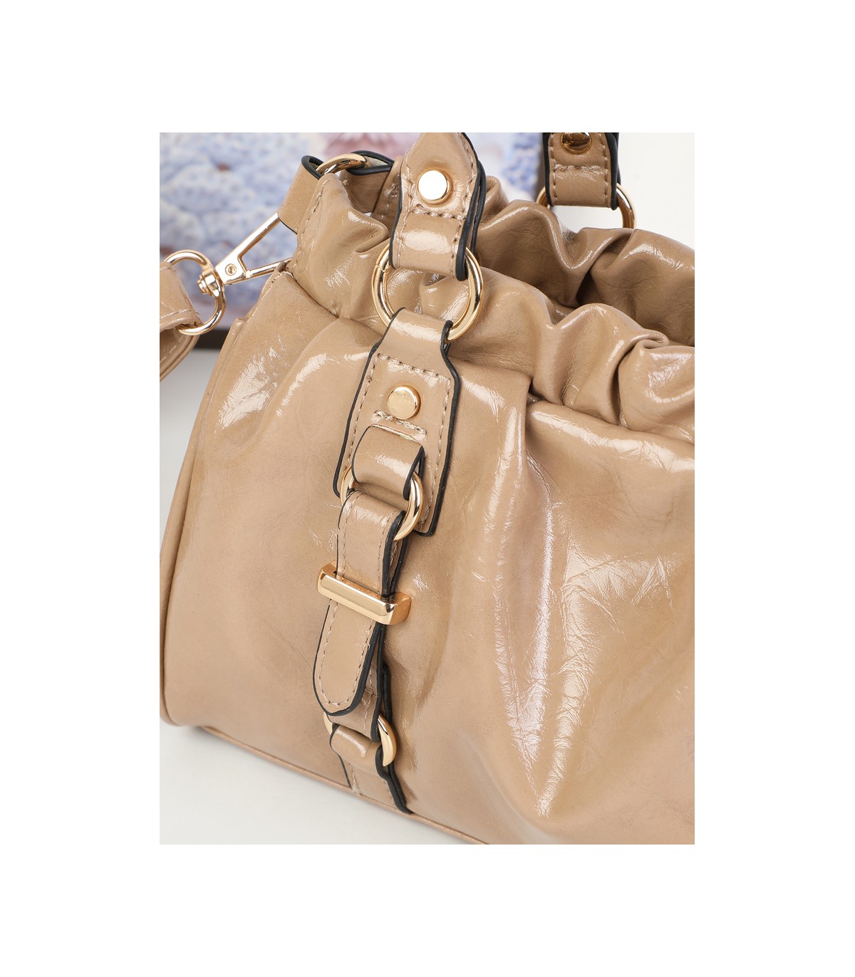 T11978-Bolso de Mano y Bandolera Fruncido