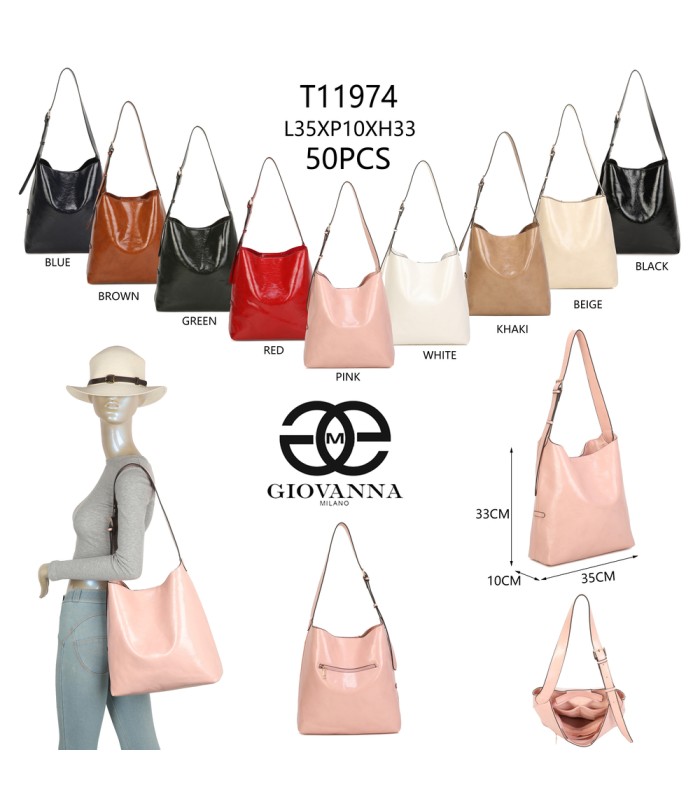 T11974-Bolso de Hombro Hobo Minimalista