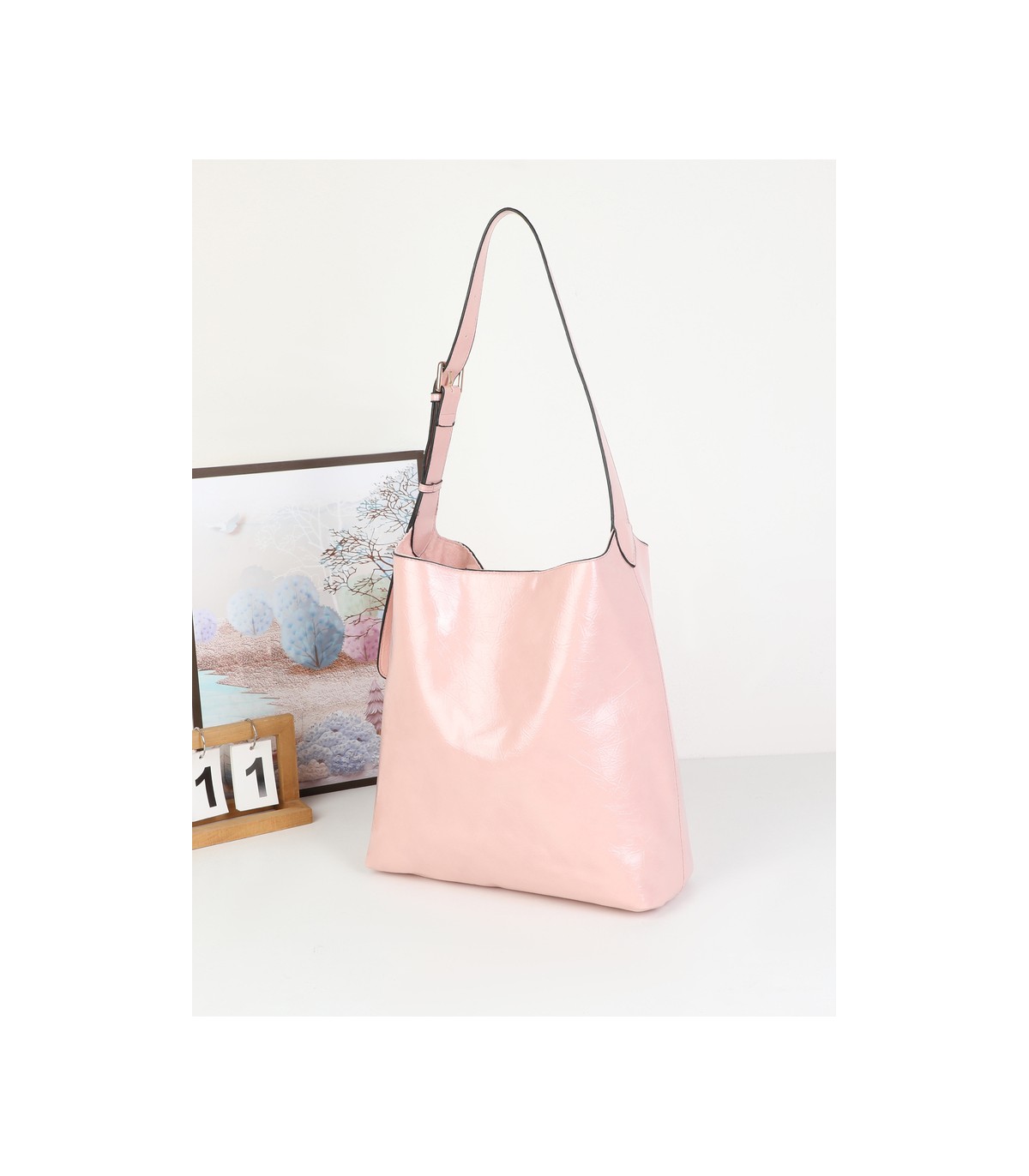 T11974-Bolso de Hombro Hobo Minimalista