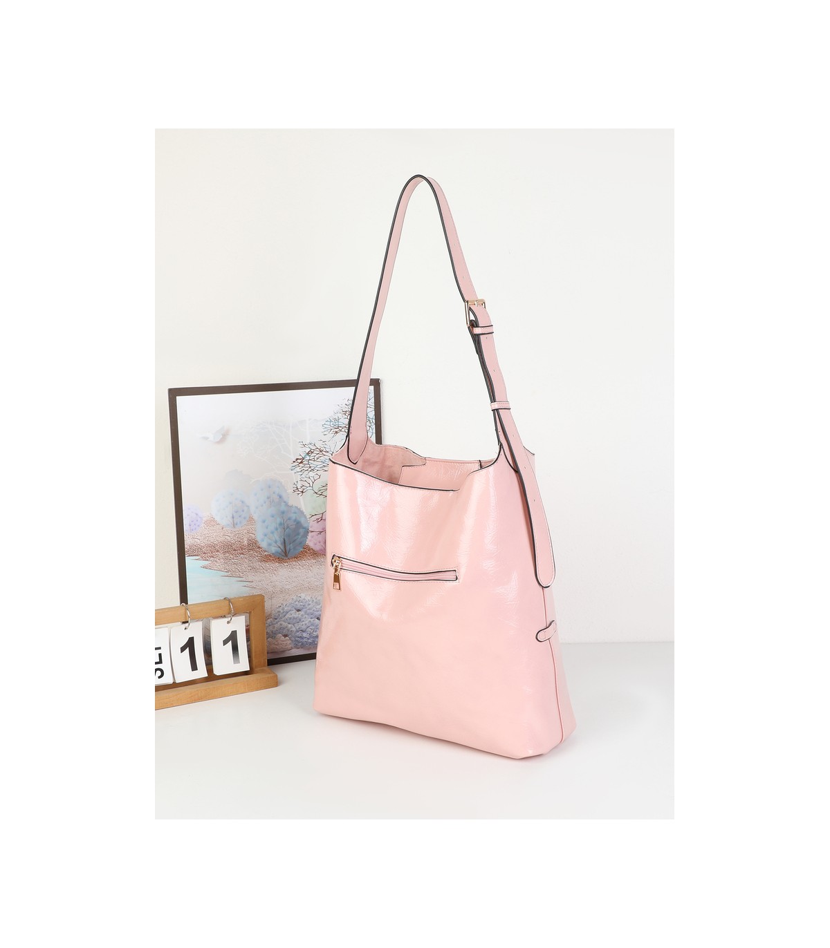 T11974-Bolso de Hombro Hobo Minimalista
