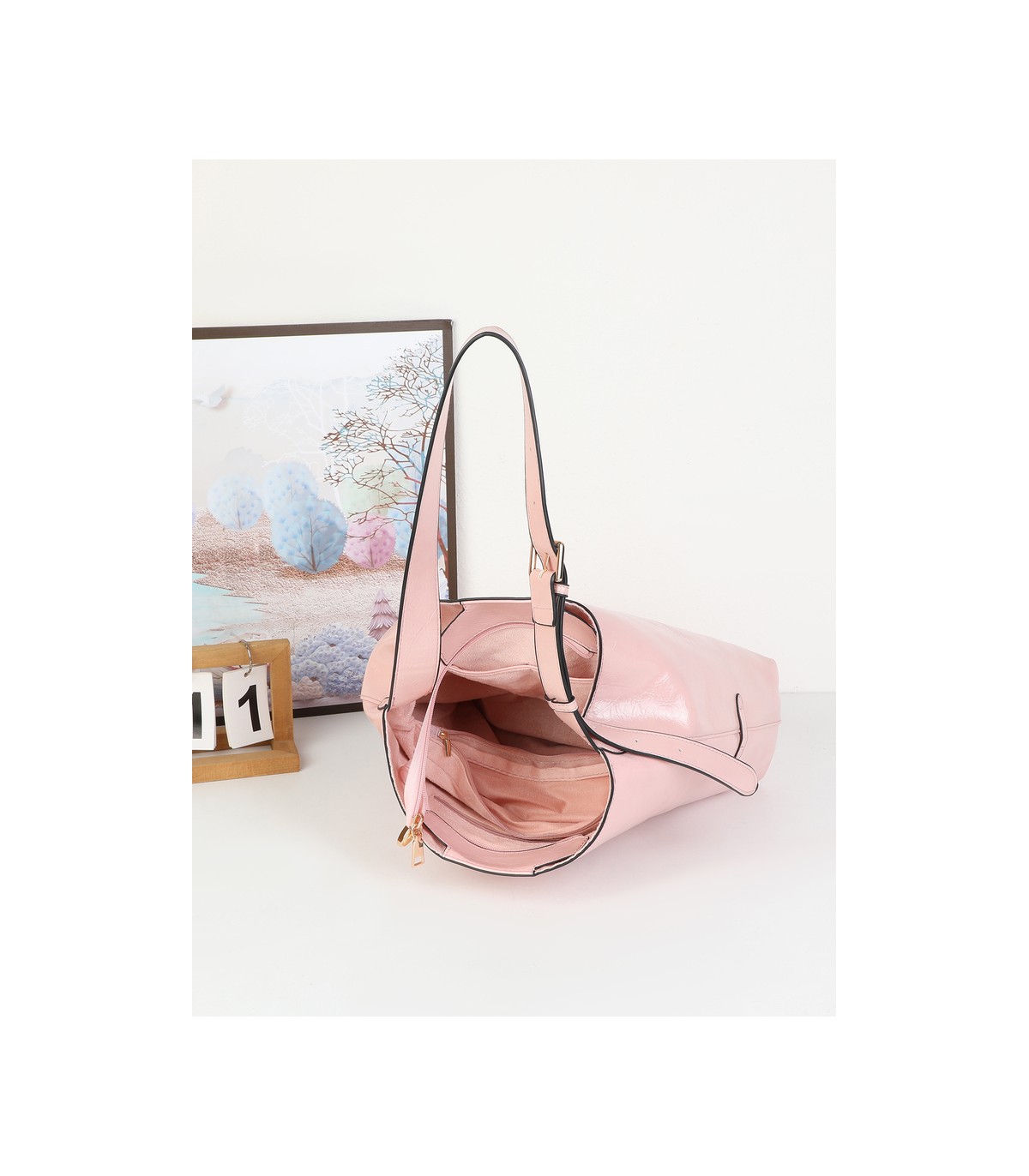T11974-Bolso de Hombro Hobo Minimalista