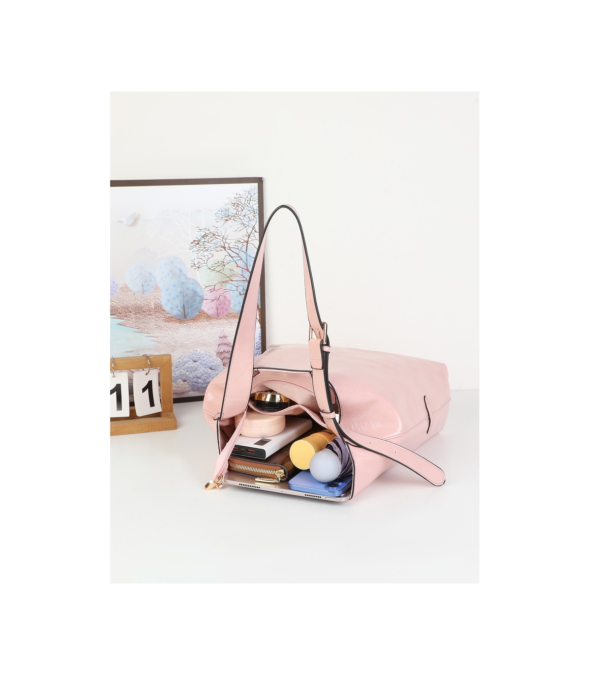 T11974-Bolso de Hombro Hobo Minimalista