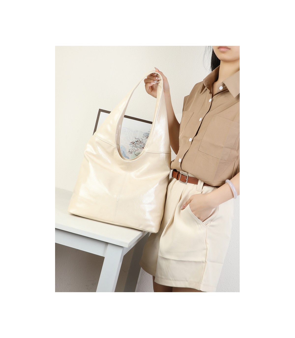 T11973-Bolso de Hombro Hobo Clásico