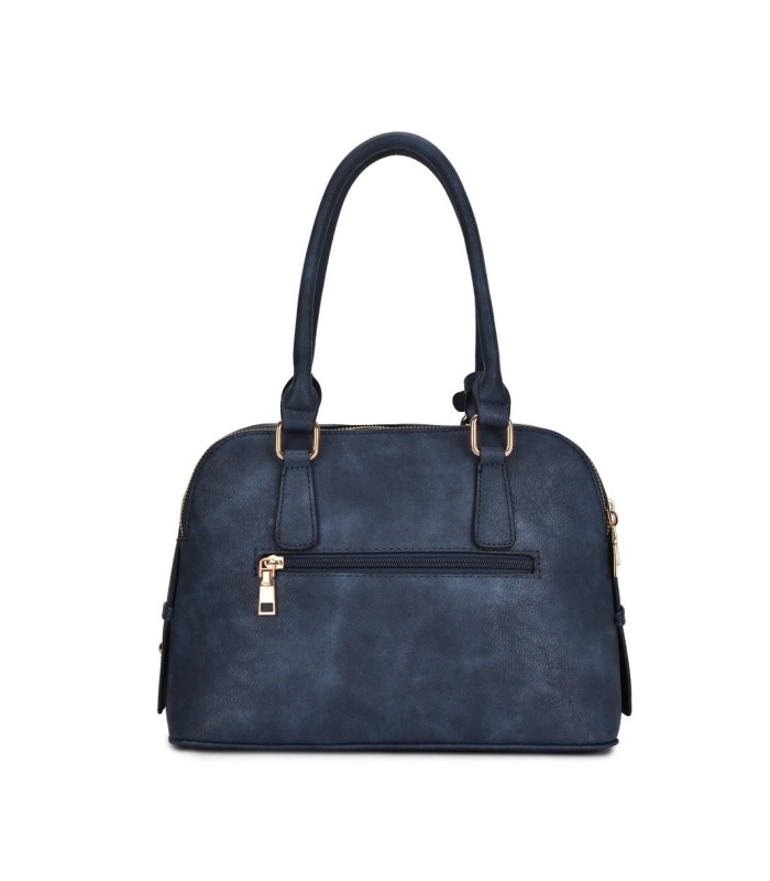 T10591 - Bolso de hombro con triple cremallera