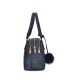 T10591 - Bolso de hombro con triple cremallera