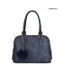 T10591 - Bolso de hombro con triple cremallera