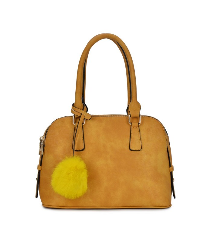 T10591 - Bolso de hombro con triple cremallera