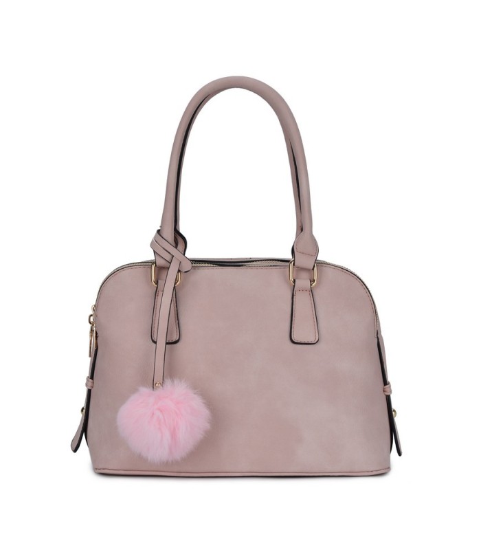 T10591 - Bolso de hombro con triple cremallera