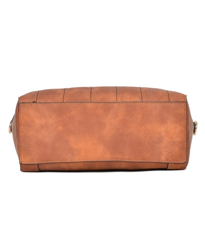 T10493 - Bolso de mano con pompón a juego y bandolera